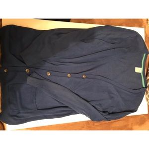 Plus size blue cardigan